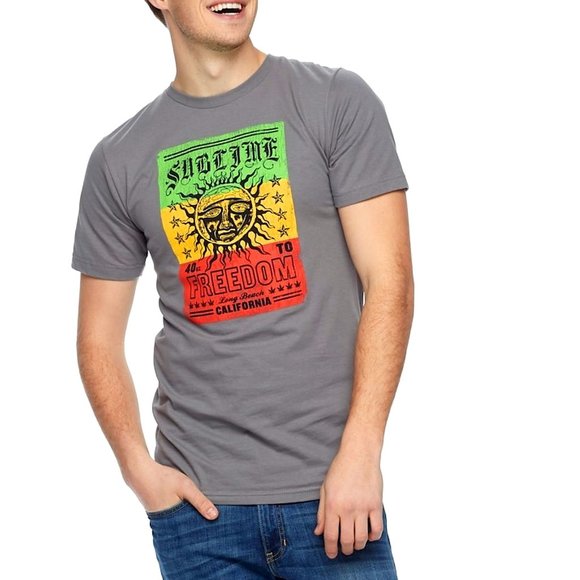 Sublime 40oz to Freedom Logo ska Official T-Shirt 2XL XXL NWT - Picture 1 of 2